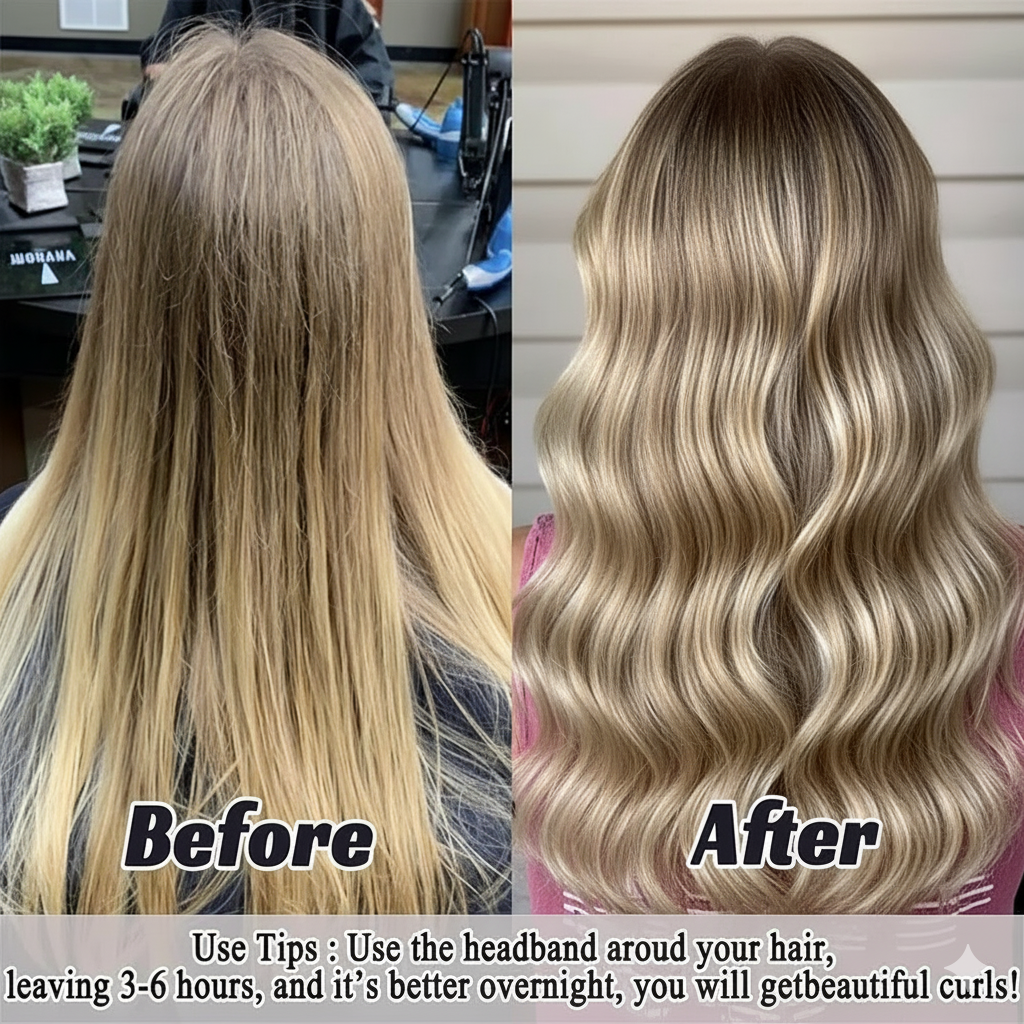 Long Hair Heatless Curl Band